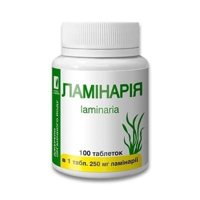 Ламінарія Enjee таблетки по 0,25 г №100