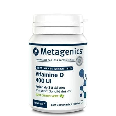 Вітамін Д Metagenics Vitamine D 400 МО таблетки зі смаком лайма №120