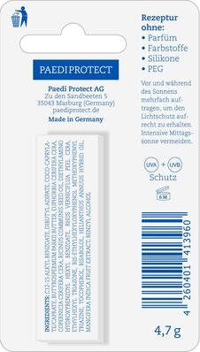 Догляд для губ Paediprotect дитячий SPF15, 4,7 г