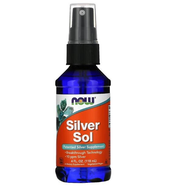 Срібло очищене NOW Silver Sol, 118 мл