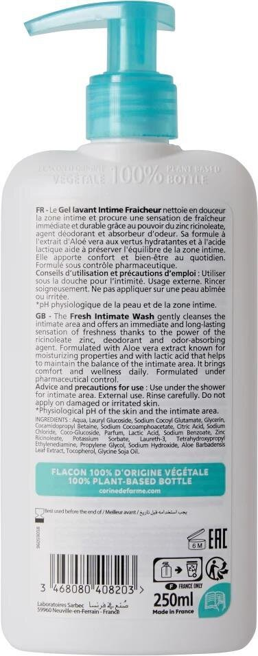 Гель для інтимної гігієни Corine de Farme Fresh свіжий, 250 мл