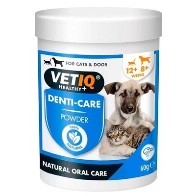 Порошок VetIQ Denti-Care для догляду за зубами та ротовою порожниною котів і собак, 60 г