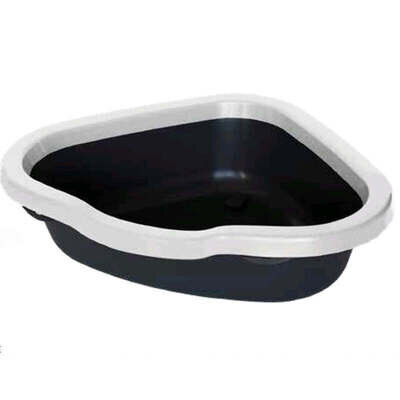 Лоток Petmax Cat Litter Corner відкритий кутовий для котячого туалету, 55х42,5х14 см
