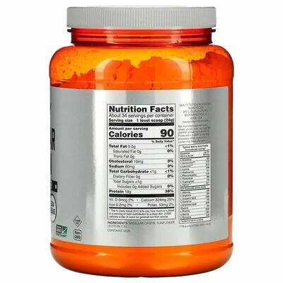 Казеїн міцелярний NOW Micellar Casein без смаку, 816 г