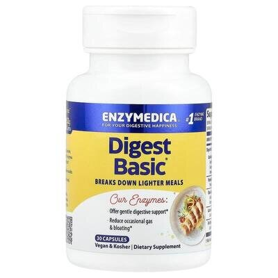 Травні ферменти Enzymedica Digest Basic, 30 капсул