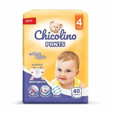 Підгузки-трусики Chicolino, розмір 4, 7-14 кг, 40 шт