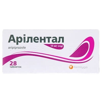 Арілентал таблетки по 15 мг №28 (7х4)