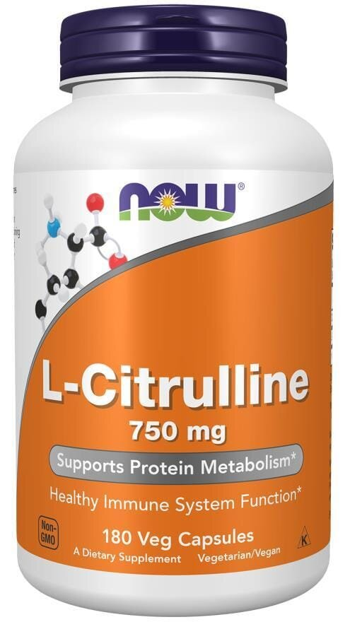 L-цитрулін NOW L-Citrulline 750 мг вег. капсули №180