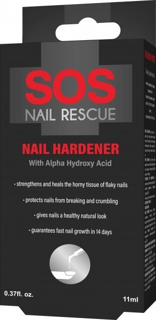Засіб для нігтів Sos Nail Rescue Зміцнювач нігтів з альфа-гідроксікислотою, 11 мл