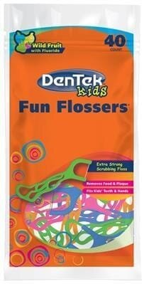 Флоси дитячі DenTek з тримачами, 40 штук