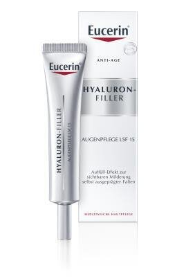 Крем для шкіри навколо очей Eucerin Hyaluron Filler + 3x Effect SPF15 проти зморшок (63536), 15 мл