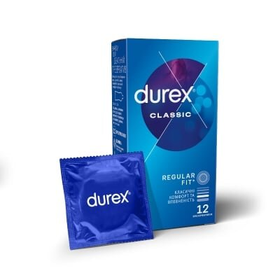 Презервативи латексні Durex Classic класичні, 12 штук