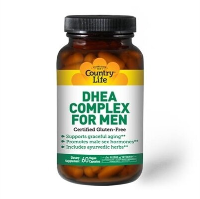 ДГЕА комплекс для чоловіків Country Life DHEA Complex for men, 60 капсул