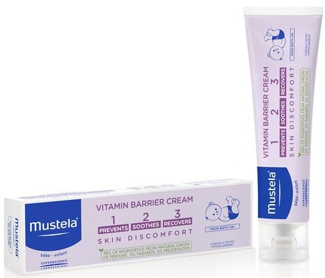 Крем під підгузок Mustela Bebe Vitamin Barrier Cream 1-2-3, 50 мл