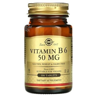 Вітамін В6 Solgar Vitamin B6 50 мг таблетки №100