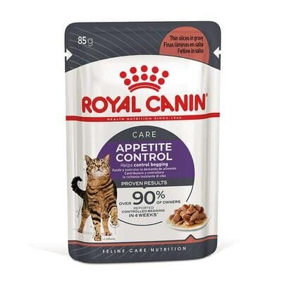 Корм вологий Royal Canin Appetite Control Care з м'ясом для дорослих стерилізованих котів схильних до випрошування корму, шматочки у соусі, 85 г