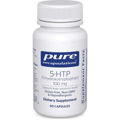 5-HTP Pure Encapsulations 5-HTP (5-гідрокситриптофан) 100 мг, 60 капсул