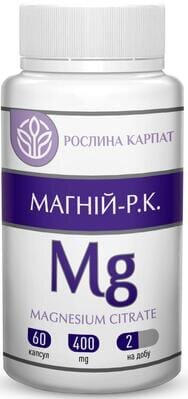 Магній-Р.К Рослина Карпат капсули по 400 мг №60