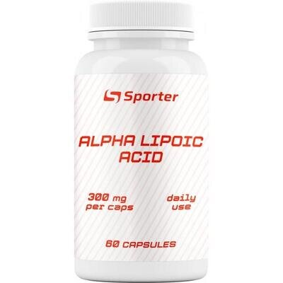 Альфа-ліпоєва кислота Sporter Alpha Lipoic Acid 300 мг, 60 капсул