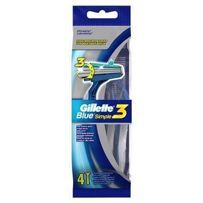 Бритви Gillette Blue 3 Simple одноразові, 4 шт