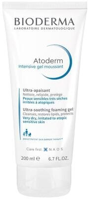 Гель Bioderma Atoderm Intensive очищуючий для обличчя та тіла, для сухої атопічної шкіри, 200 мл