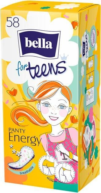 Прокладки гігієнічні щоденні Bella Panty for Teens Energy, 58 шт