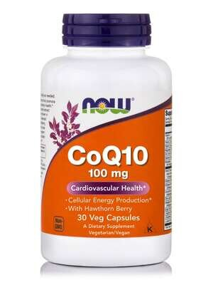 Коензим Q10 NOW CoQ10 100 мг вег. капсули №30