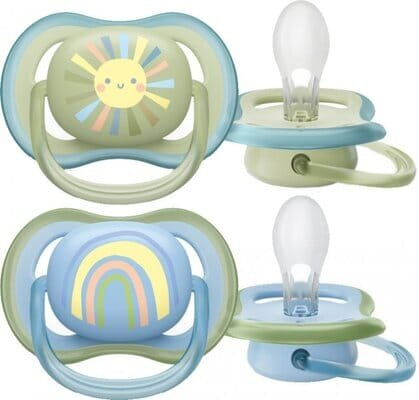 Пустушка силіконова Philips Avent Ultra Air SCF085/58 ортодонтична , 0-6 місяців, 2 шт