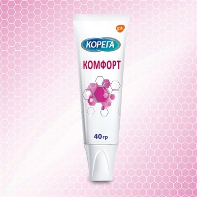 Крем Корега (Corega) для фіксації зубних протезів Комфорт, 40 г