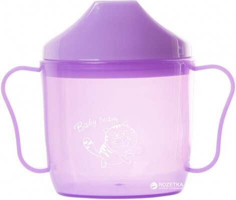 Поїльник Baby Team 5007 зі спаутом і ручками, від 6 місяців, 180 мл