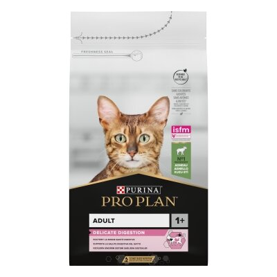 Корм сухий для дорослих котів Purina Pro Plan Delicate Adult зі смаком ягняти, 1,5 кг