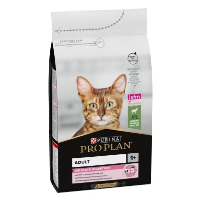 Корм сухий для дорослих котів Purina Pro Plan Delicate Adult зі смаком ягняти, 1,5 кг