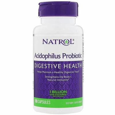 Пробіотик Natrol Acidophilus Probiotic, 100 капсул
