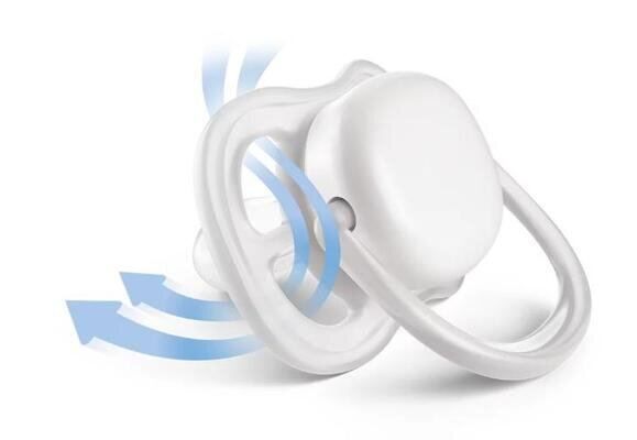 Пустушка силіконова Philips Avent Ultra Air SCF244/20, 0-6 місяців, 2 шт