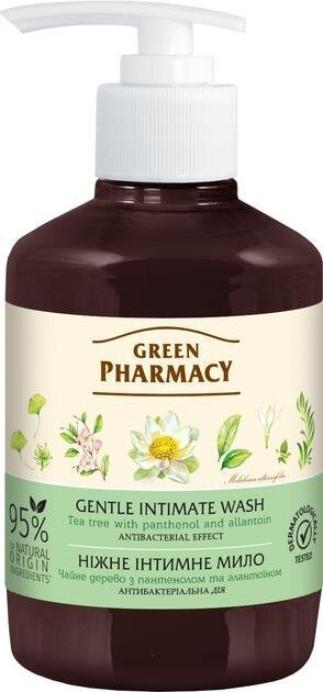 Мило рідке для інтимної гігієни Green Pharmacy Чайне дерево антибактеріальн дія, 370 мл
