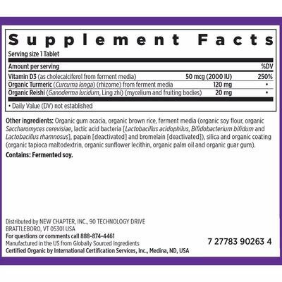Вітамін D3 New Chapter Fermented Vitamin D3, 30 таблеток