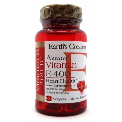 Вітамін Е 180 DL-alpha Earth's Creation Vitamin E 180 DL-alpha, 100 гелевих капсул