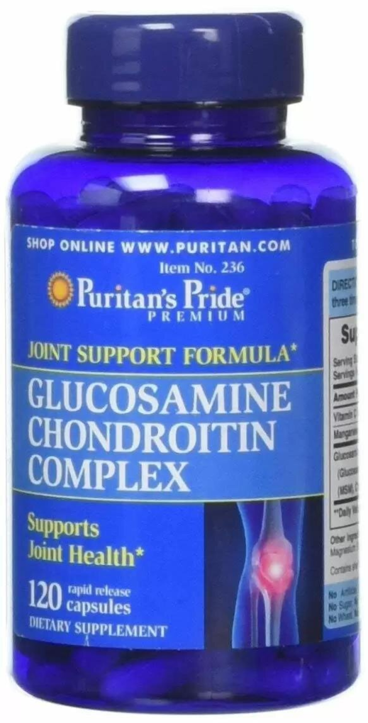 Глюкозамін хондроїтин Puritan's Pride Glucosamine Chondroitin Complex, 120 капсул