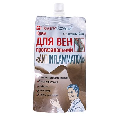 Крем для вен Healthyclopedia Antiinflammation протизапальний по 100 мл у пак. "дой-пак"