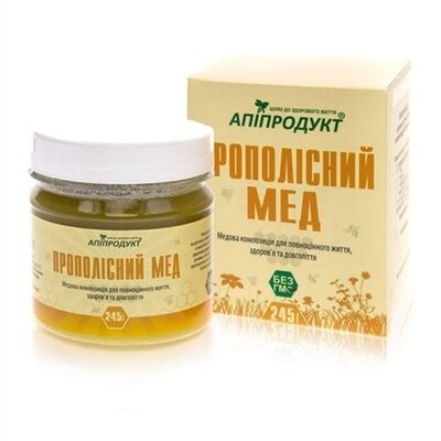 Апіпродукт Прополісний мед, 245 г