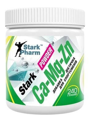 Комплекс мінералів Stark Pharm Stark Calcium Magnesium & Zinc Powder, 240 г