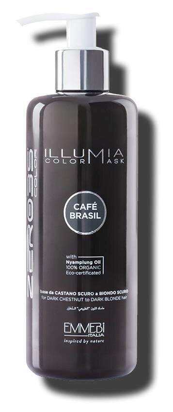 Маска для волосся Emmebi Italia Illumia Color Mask Cafe Brasil сяюча тонуюча Бразильська кава, 300 мл