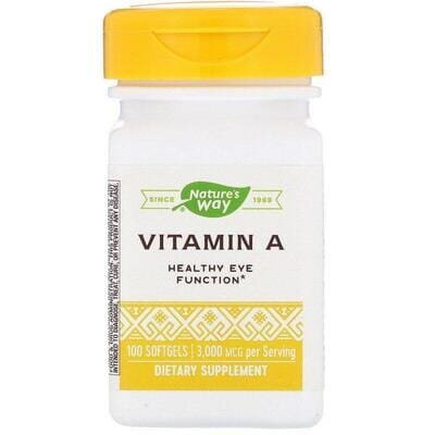Вітамін A Nature's Way Vitamin A 3000 мкг, 100 капсул