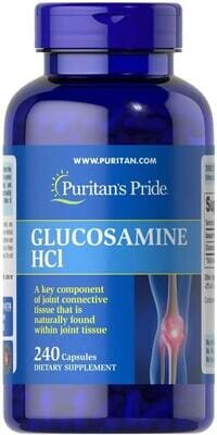 Глюкозамін Puritan's Pride Glucosamine HCl 680 мг, 240 капсул