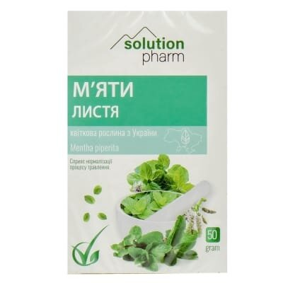 М'яти перцевої листя Solution Pharm по 50 г у пач.