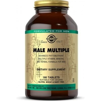 Вітаміни для чоловіків Solgar Male Multiple таблетки №180