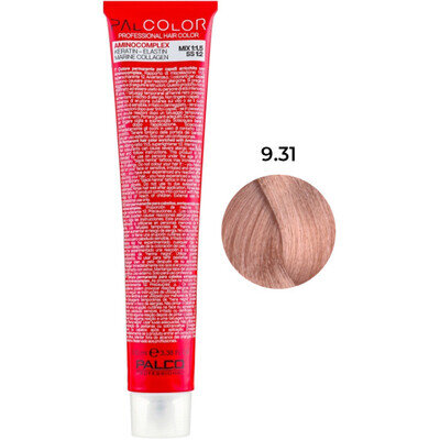 Крем-фарба для волосся Palco Professional Color № 9.31 блонд екстра-світлий попелястий золотистий, 100 мл