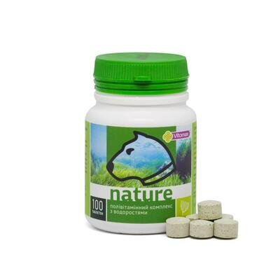 Полівітамінний комплекс Vitomax Nature для собак з водоростями, 100 таблеток