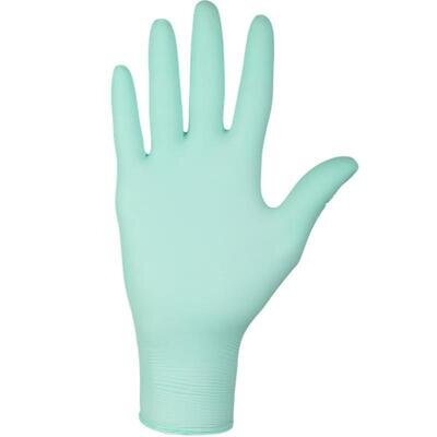 Рукавички оглядові Mercator Medical Nitrylex Green нітрилові неопудрені, розмір S, нестерильні, зелені, 100 штук