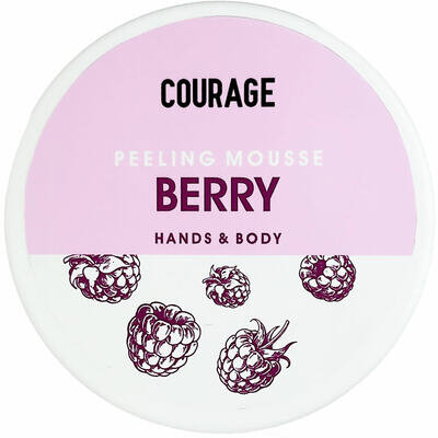 Пілінг-мус для тіла Courage ягода, 300 мл